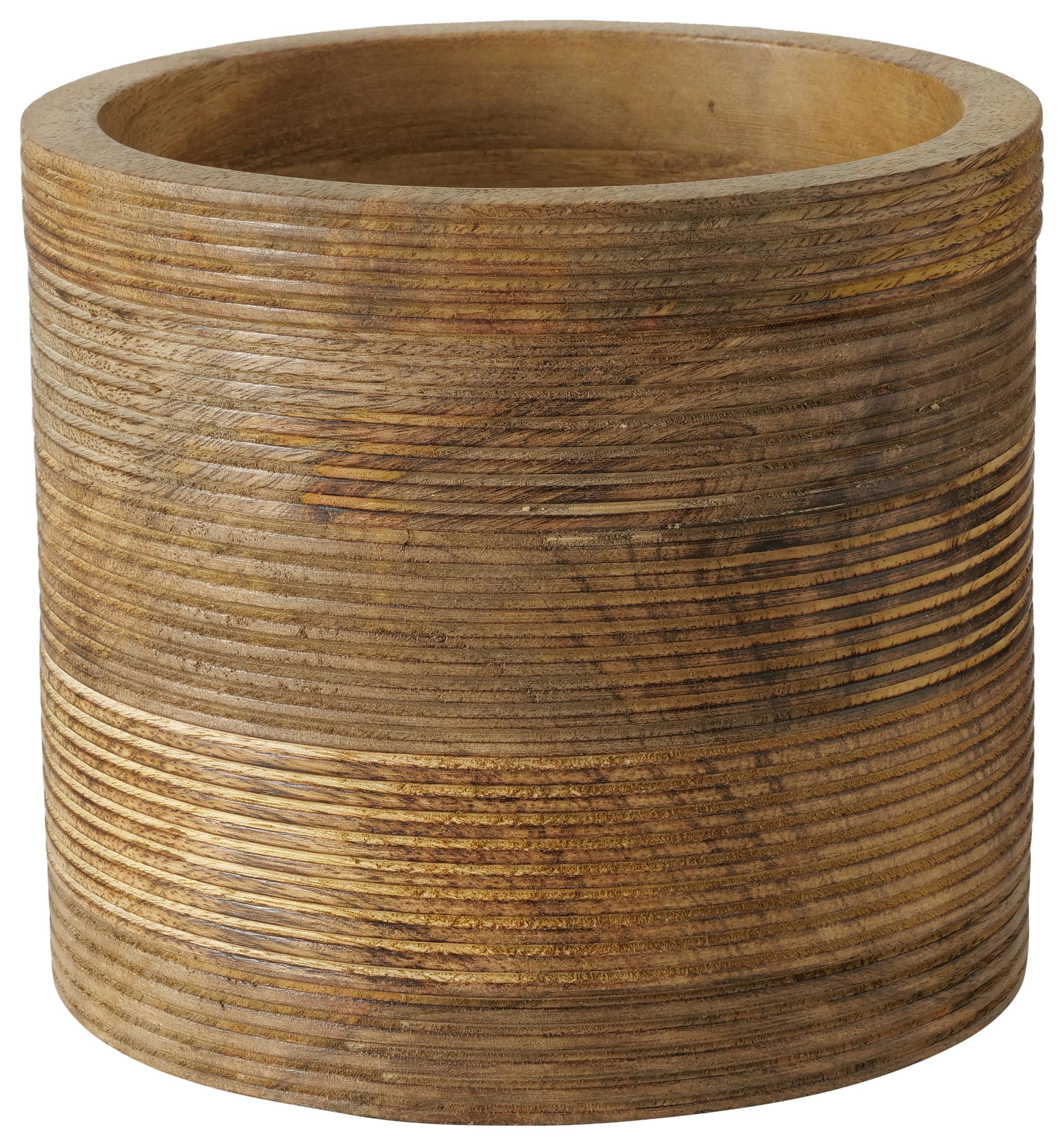 Cvetlični Lonček Lenuia Ii -Paz- - naravne barve, Trendi, les (15/17cm) - Premium Living