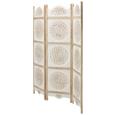 Paravent Braun/Weiß - Braun/Weiß, LIFESTYLE, Holz/Holzwerkstoff (150/180/2cm) - Modern Living