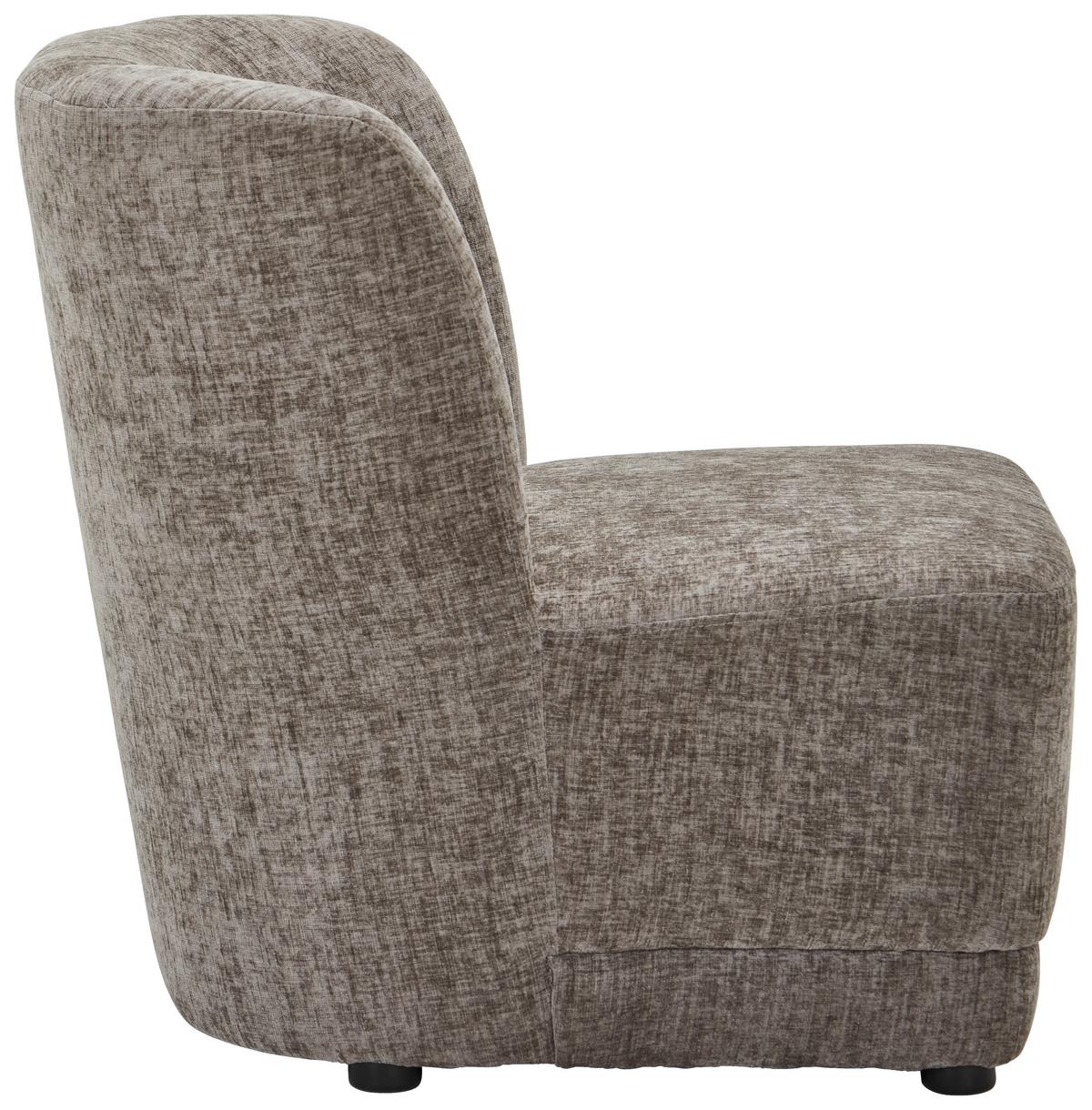 FOTEL POLSTER - szary, Design, drewno/tkanina (64/71/73cm) - MID.YOU