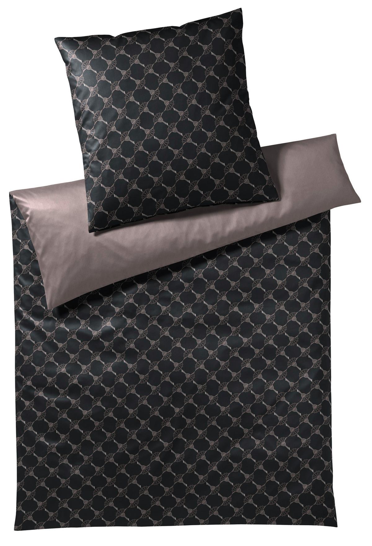 POŚCIEL DWUSTRONNA JOOP! CORNFLOWER DOUBLE - czarny/brązowy, Design, tkanina (135/200cm) - Joop!