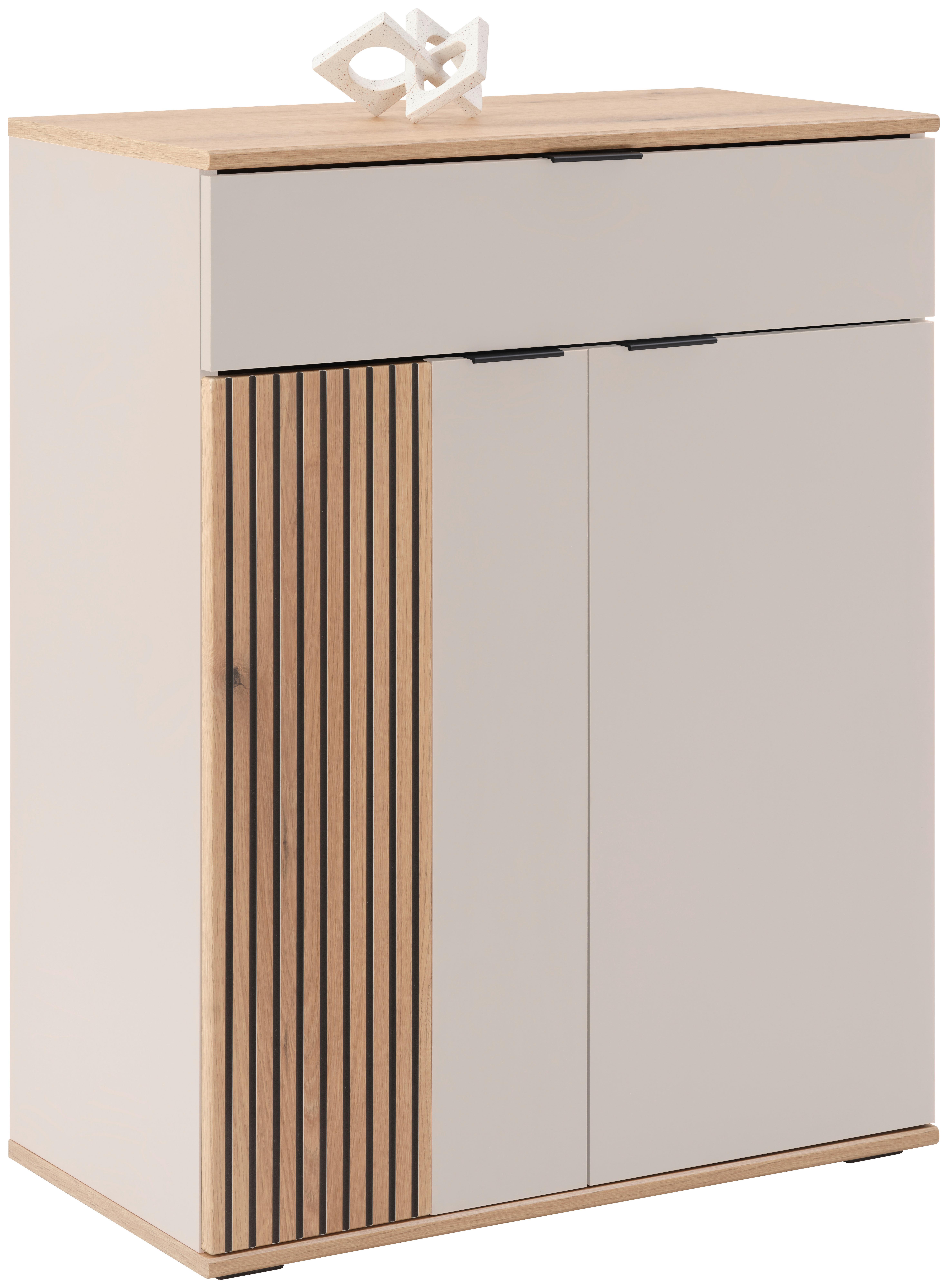 Komoda Clever - kašmir/boje hrasta, Moderno, drvni materijal/plastika (70/92/38cm) - Modern Living