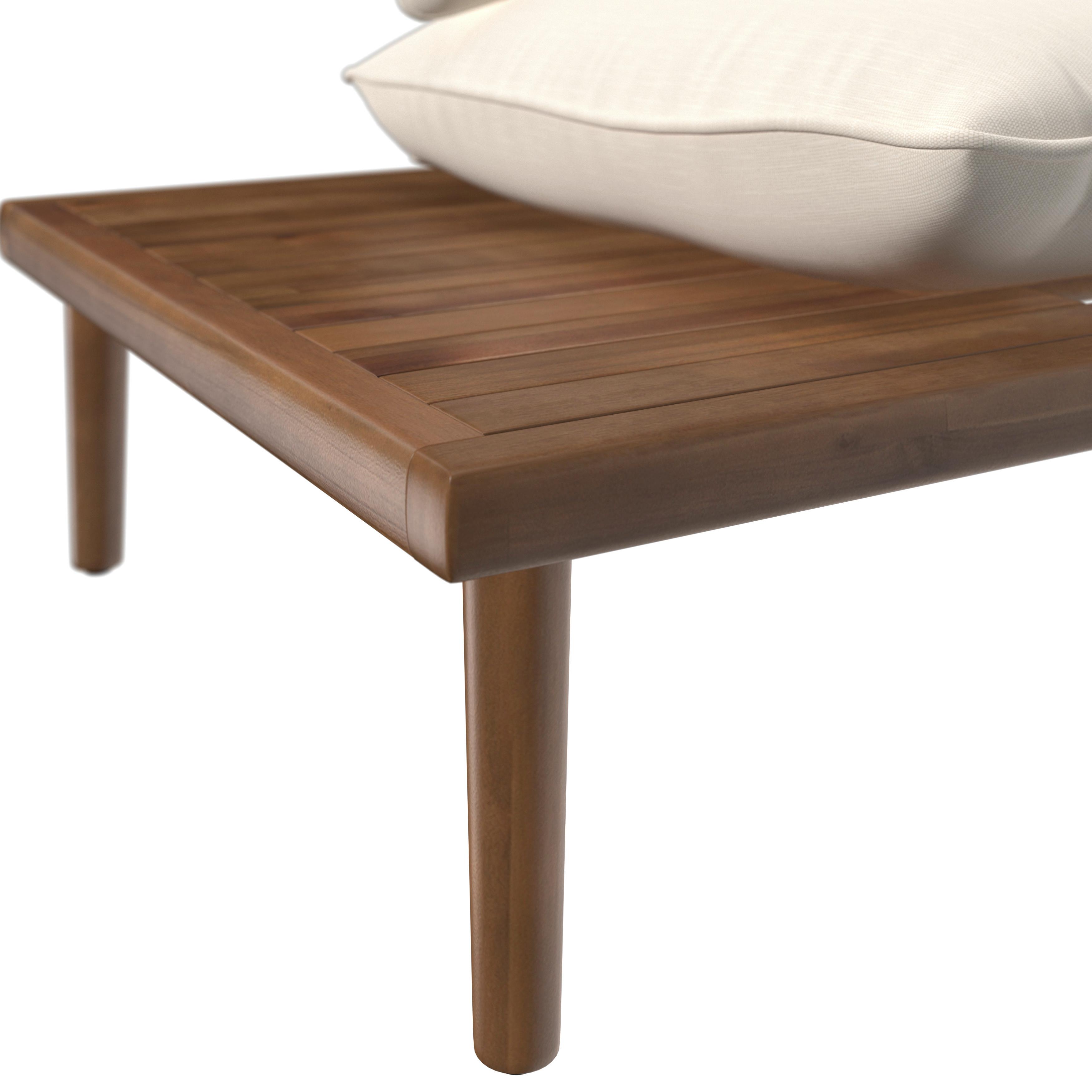 LOUNGEGRUPP DONA - teakfärg/ekfärgad, Modern, trä/textil (213/68/71cm) - Bessagi Garden