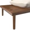 LOUNGEGRUPP DONA - teakfärg/ekfärgad, Modern, trä/textil (213/68/71cm) - Bessagi Garden