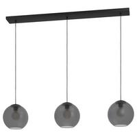 LAMPA WISZĄCA 390214* ARANGONA - czarny/szary, Konventionell, metal/szkło (125,5/24,5/150cm) - Eglo