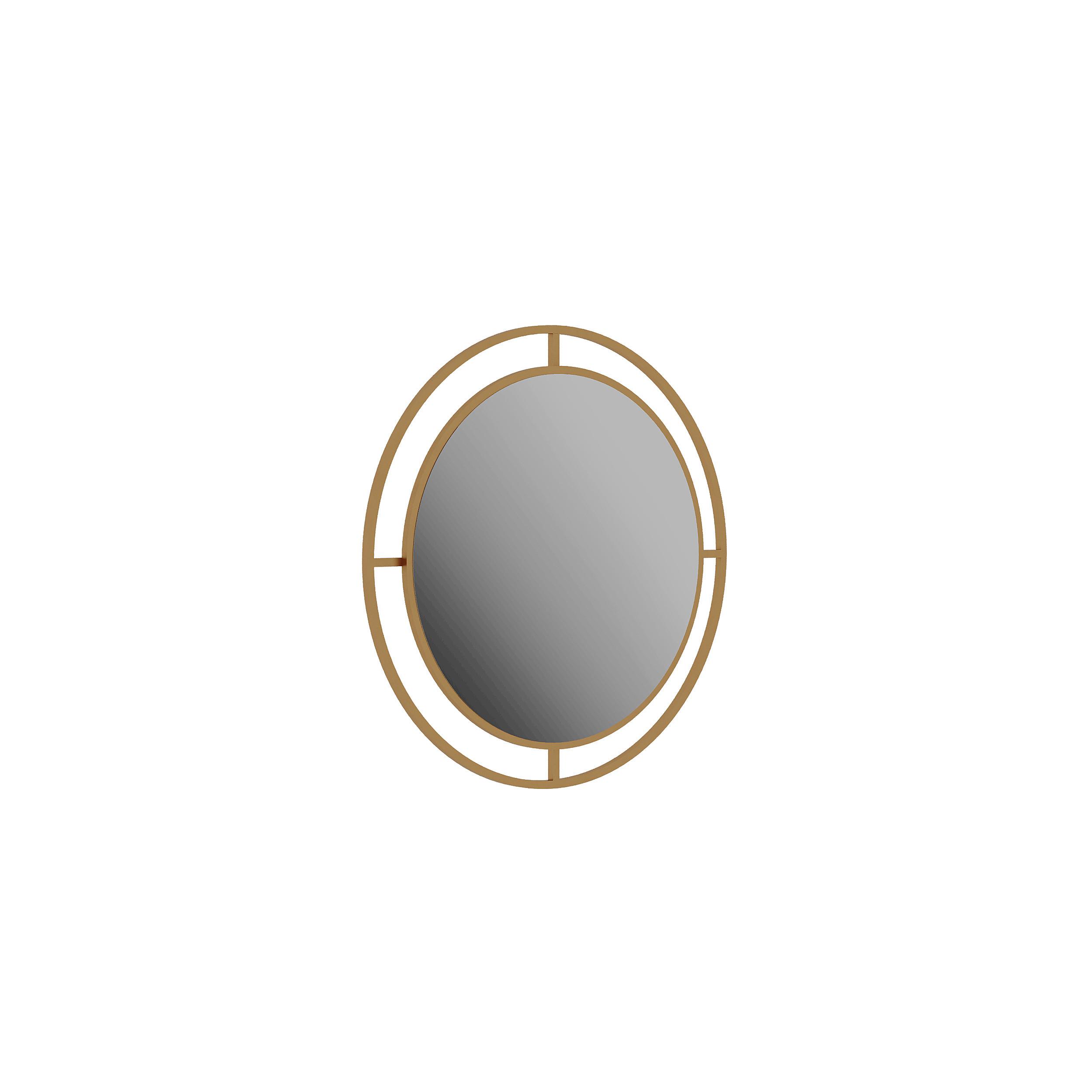 WANDSPIEGEL BUBBLE MIRROR - Goldfarben, Design, Metall (57/57/2cm) - Livetastic