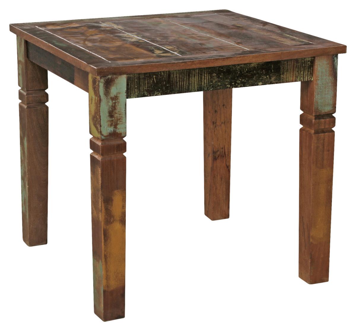 Esstisch "Kalkutta" ca. 80x80 cm, aus Mango - Braun, MODERN, Holz (80/80/76cm) - MID.YOU