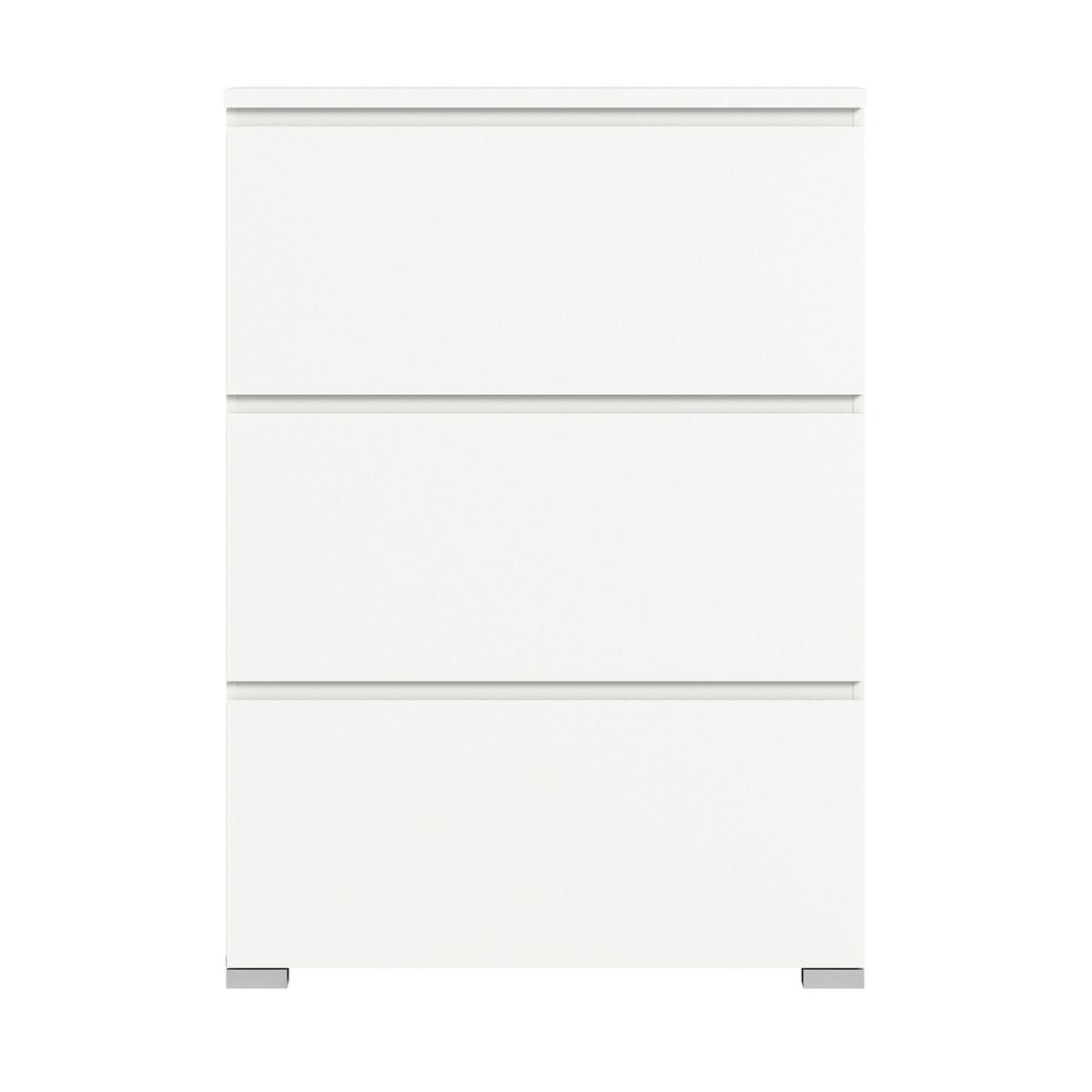 Ormarić Za Cipele Shoelove - bijela/srebrne boje, Moderno, drvni materijal (95/133/18cm) - Modern Living