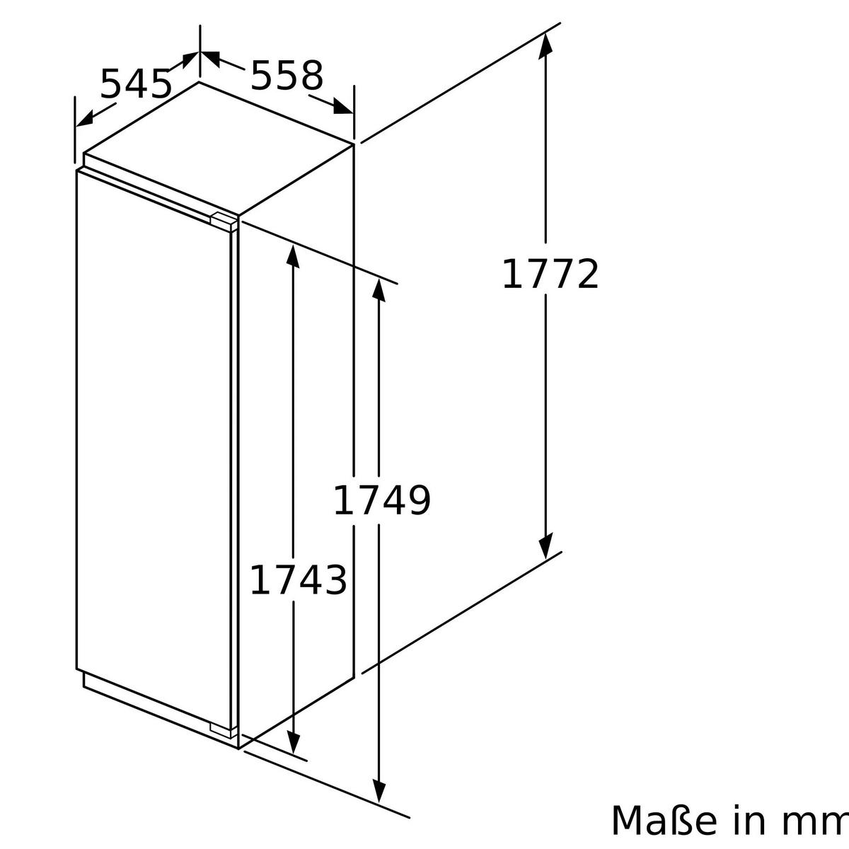Kühlschrank KIR81SE0 Festtürtechnik - MODERN (55,8/177,2/54,5cm) - Bosch