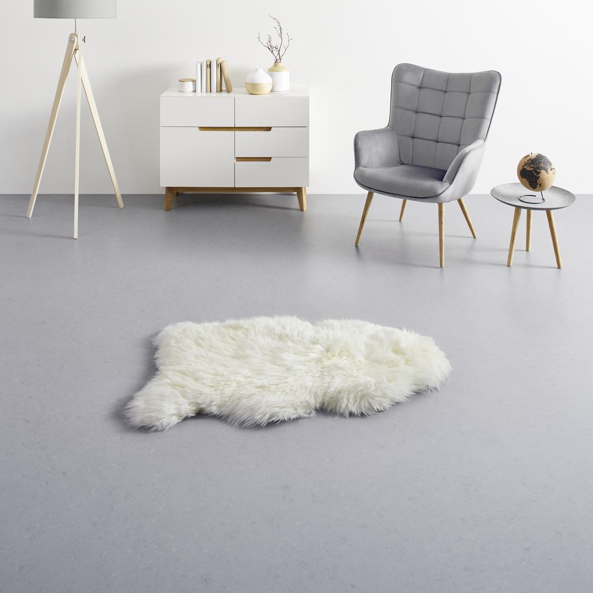 Schaffell Jenny in Weiss ca.90x60cm - Weiss, Fell (60/90-105cm) - Modern Living