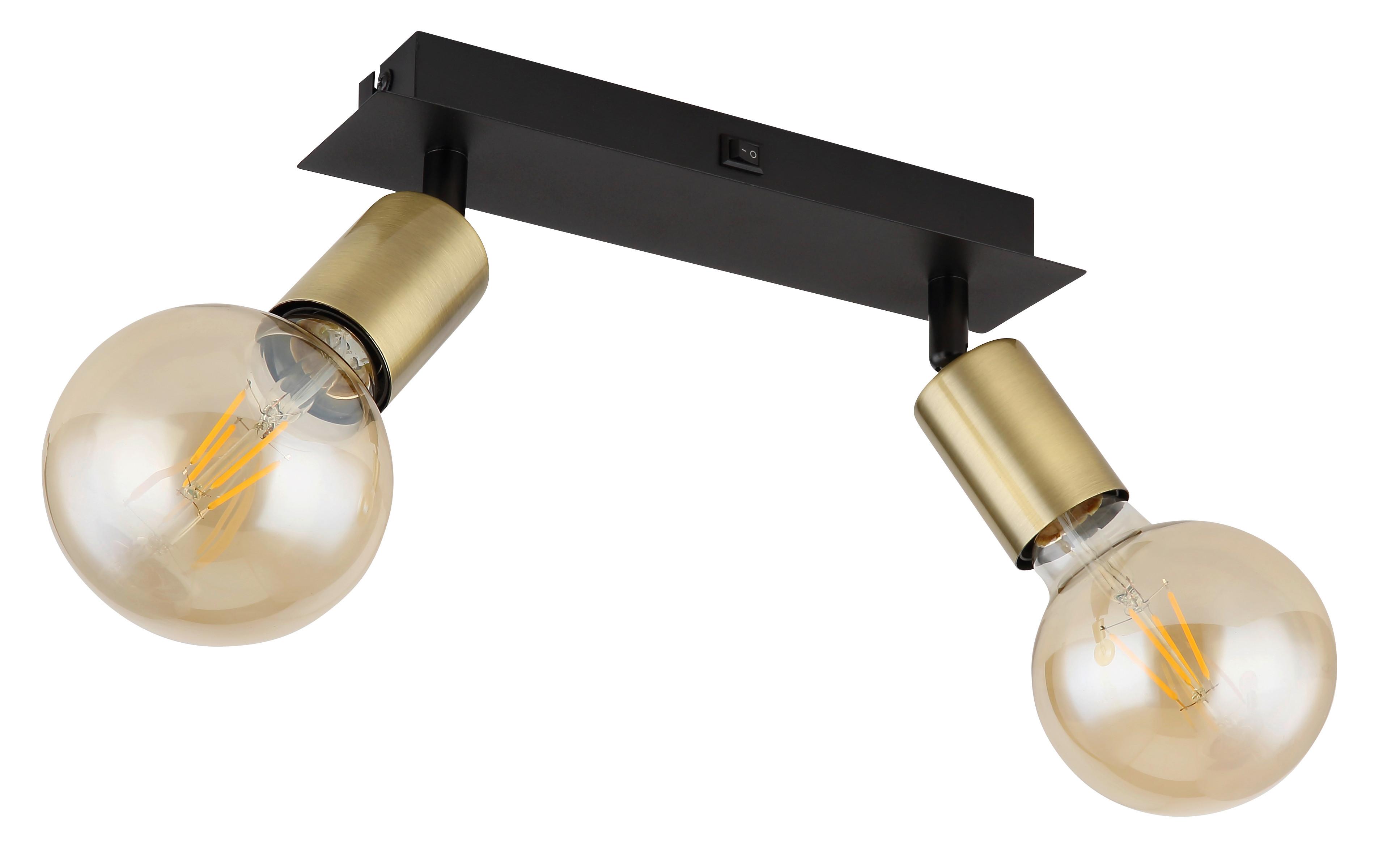 Strahler Lilliana in Schwarz max. 40 Watt - Schwarz, Design, Metall (25/6/10,5cm) - Globo