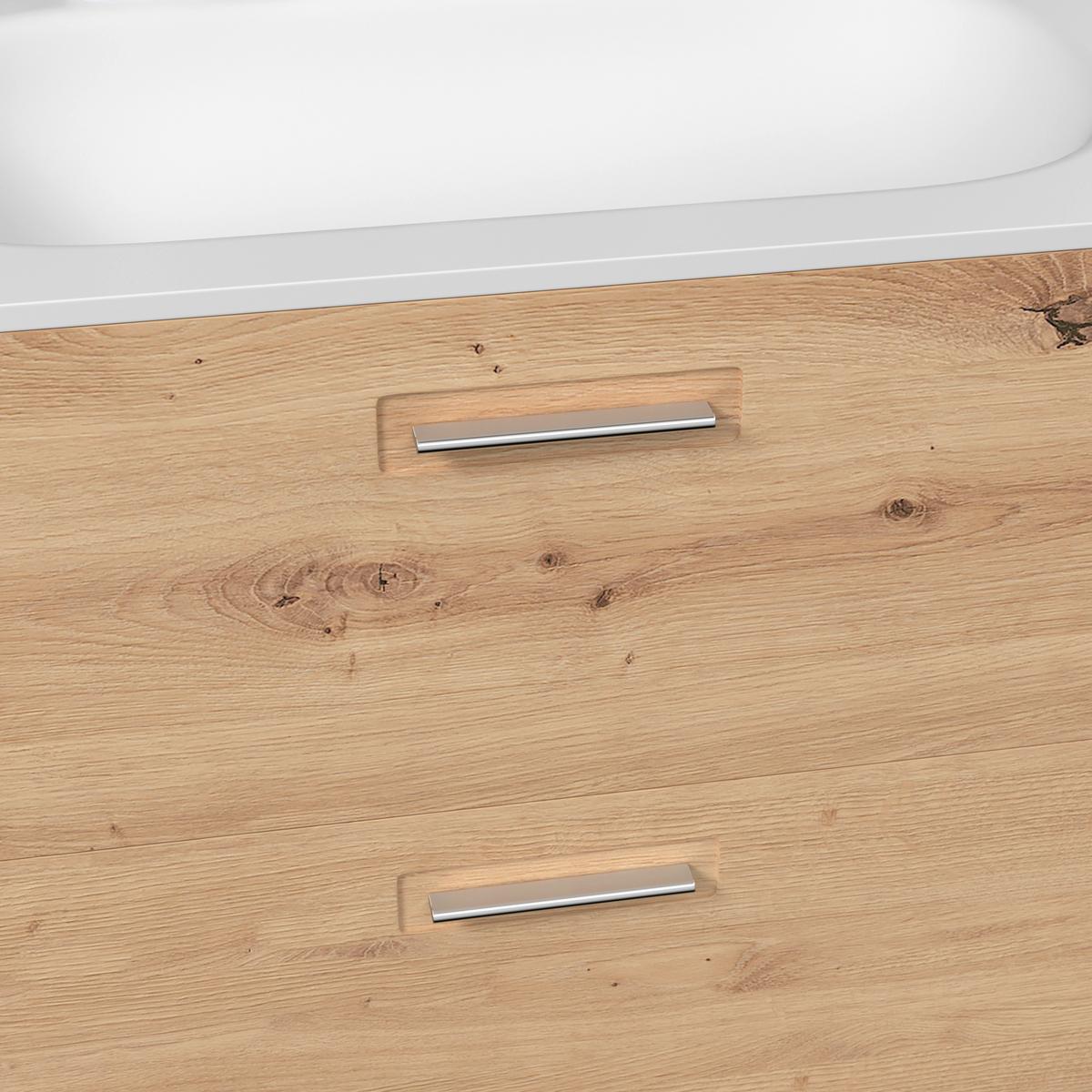 Bază pentru lavoar Avensis - culoare lemn stejar, Modern, material pe bază de lemn (75/53/45cm) - Luca Bessoni