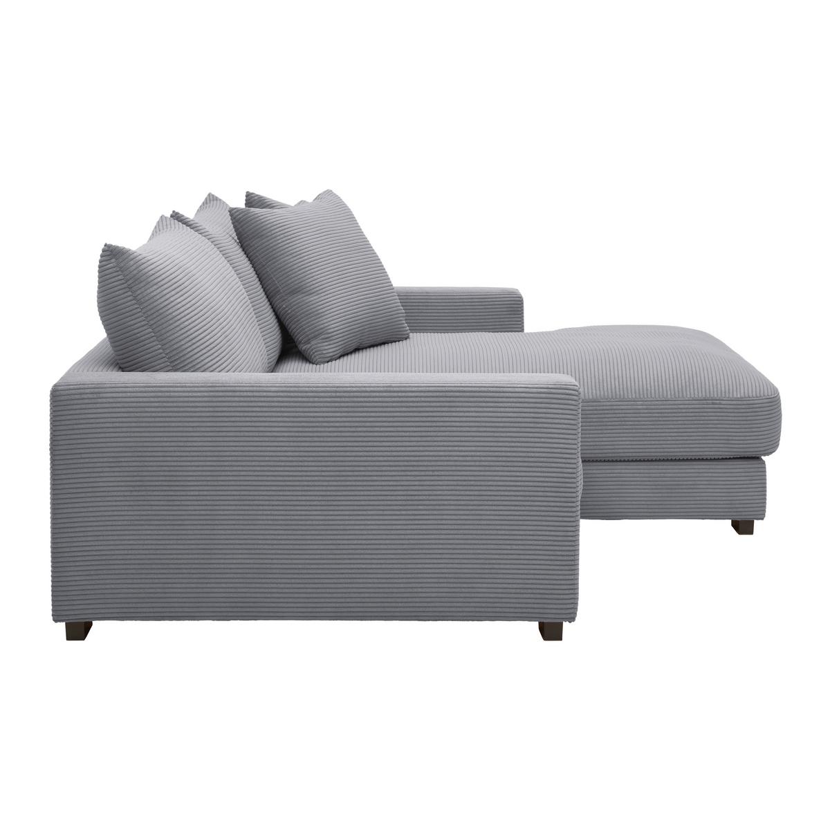 Kutna Garnitura Pedro - siva, Moderno, tekstil (265/83/180cm) - Mömax
