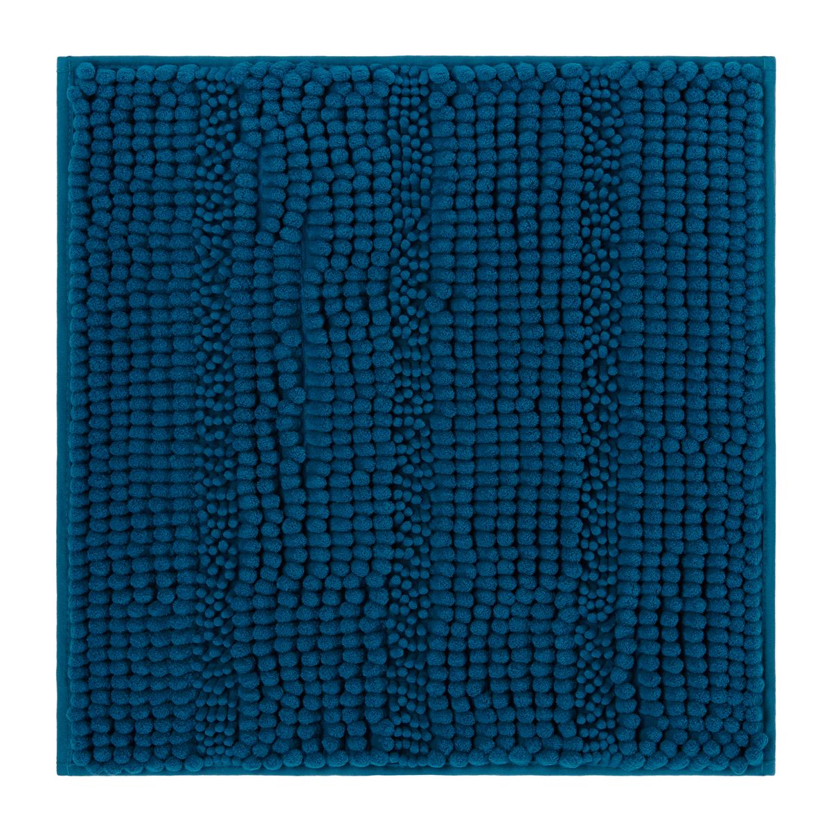 Covoraș de baie Uwe - petrol, textil (50/50cm) - Modern Living