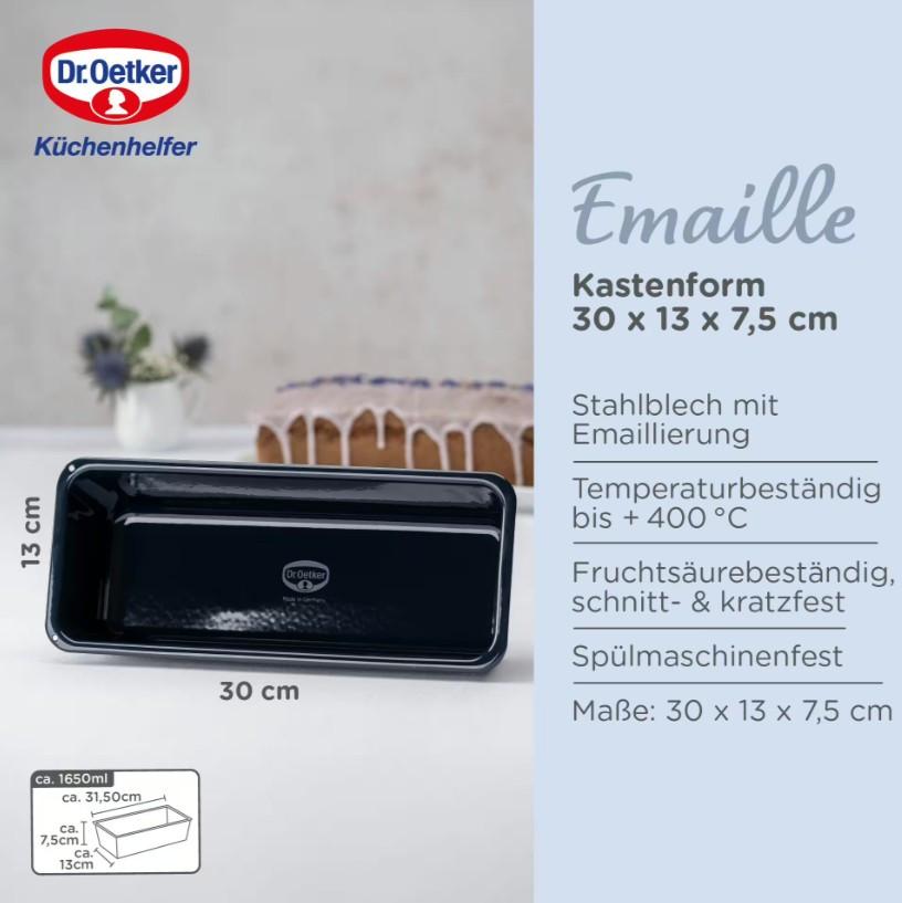 PROSTOKĄTNA FORMA DO PIECZENIA 2368 - ciemnoniebieski, Basics, metal (30cm) - Dr.Oetker