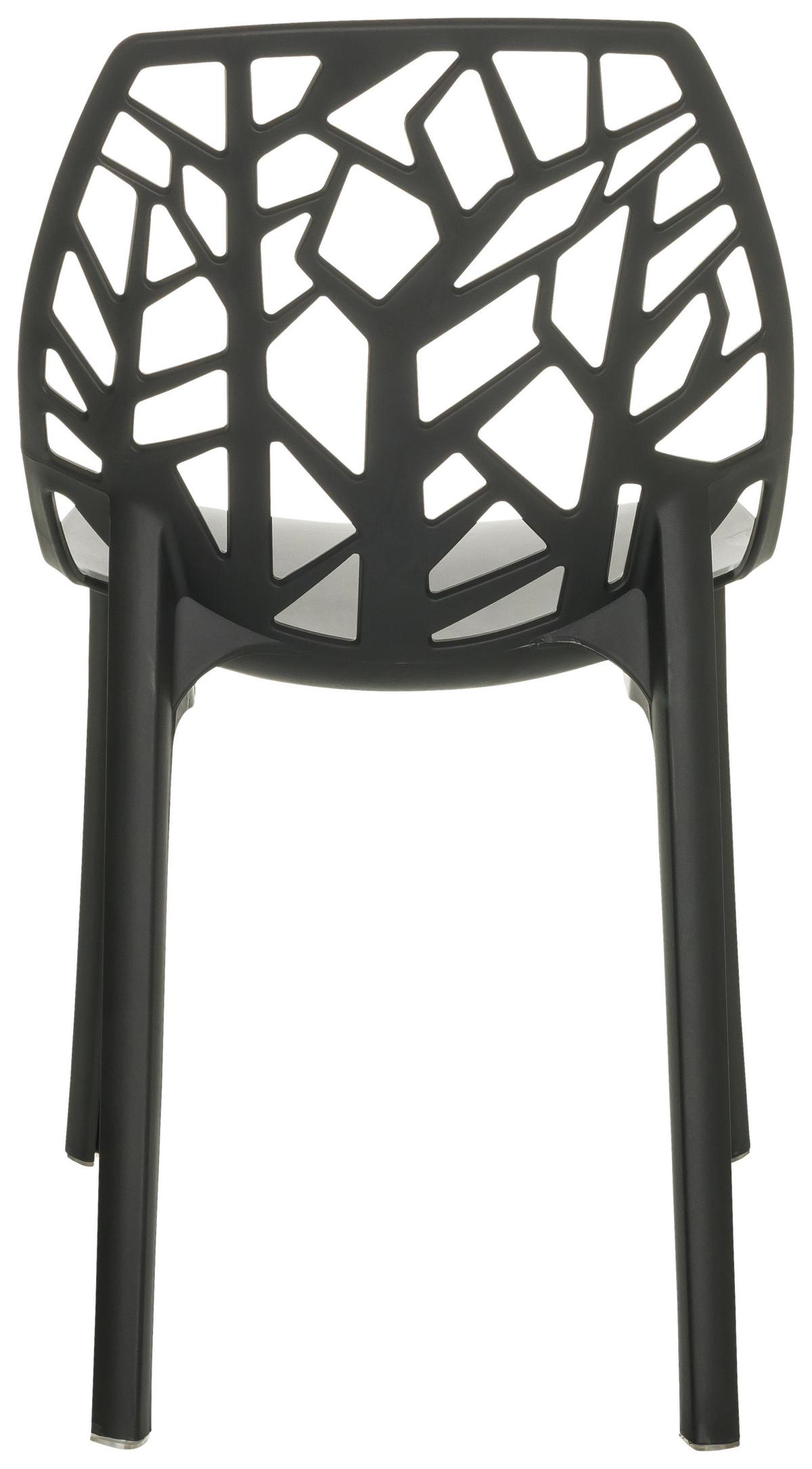 Stol Artifo Tri, Črna - črna, Basics, umetna masa (47/80/56cm) - MID.YOU