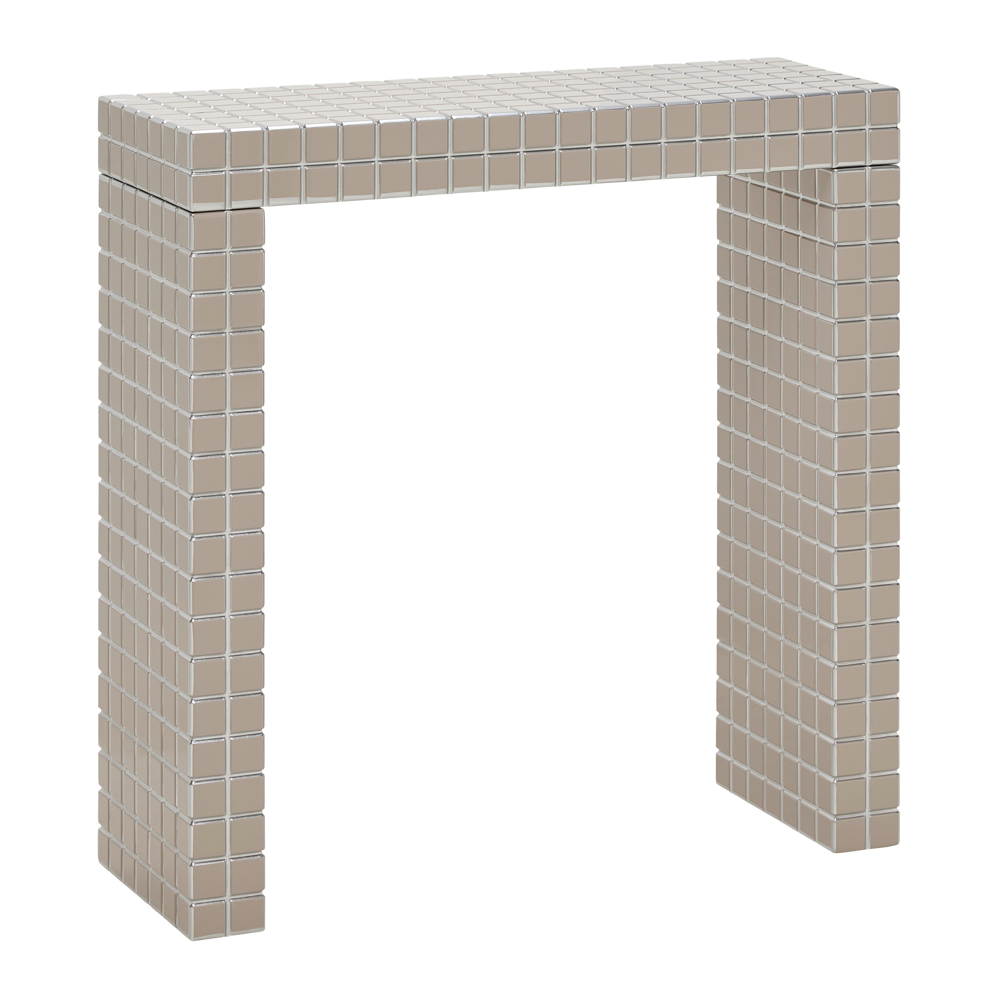 Konsole Luisa Kaschmir - Kaschmir, MODERN, Holzwerkstoff (80/28/80cm) - Mömax