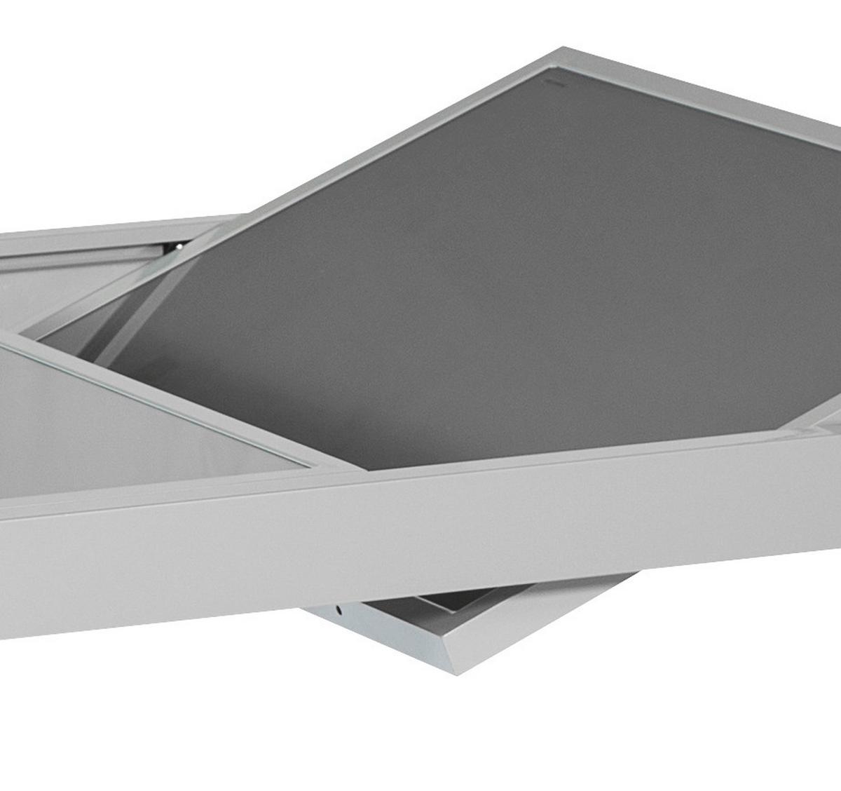 Raztegljiva Vrtna Miza Ambia, Steklo, Aluminij, 160-220x90 - srebrne barve, Konvencionalno, kovina/steklo (160-220/90/75cm) - Gardenson