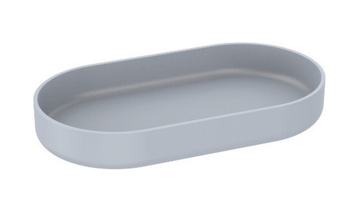 Polička Za Kopalno Kad Naime - siva, Moderno, umetna masa (17,7/2,3/9,6cm) - Premium Living