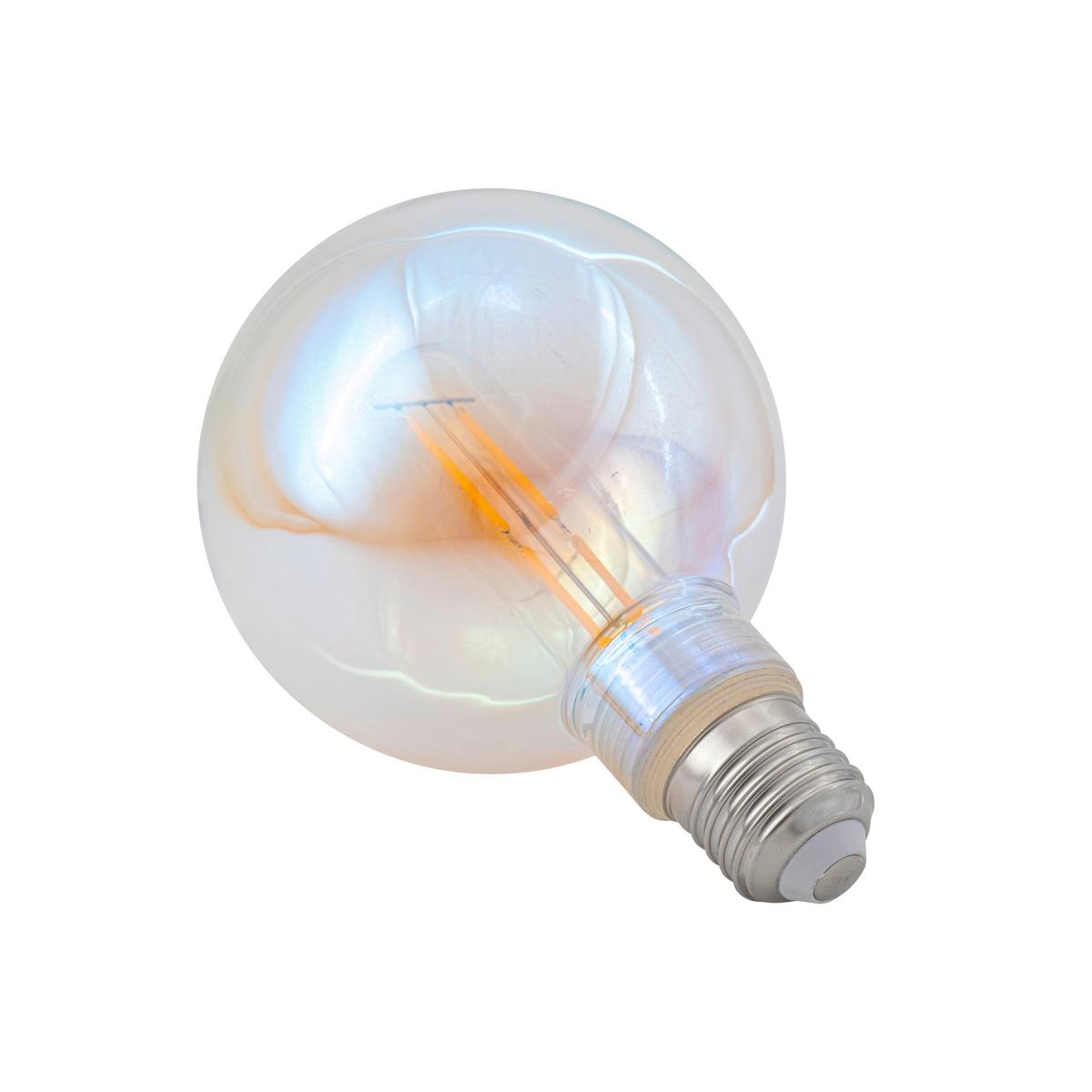 LED-Leuchtmittel Deko Perlmutt max. 5 Watt - Perlmutt, ROMANTIK / LANDHAUS, Glas/Metall (9,5/13,8cm) - Mömax