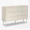 SIDEBOARD BRENDA - cachemire, MODERN, matériau en bois/métal (120/85/40cm) - Bessagi Home