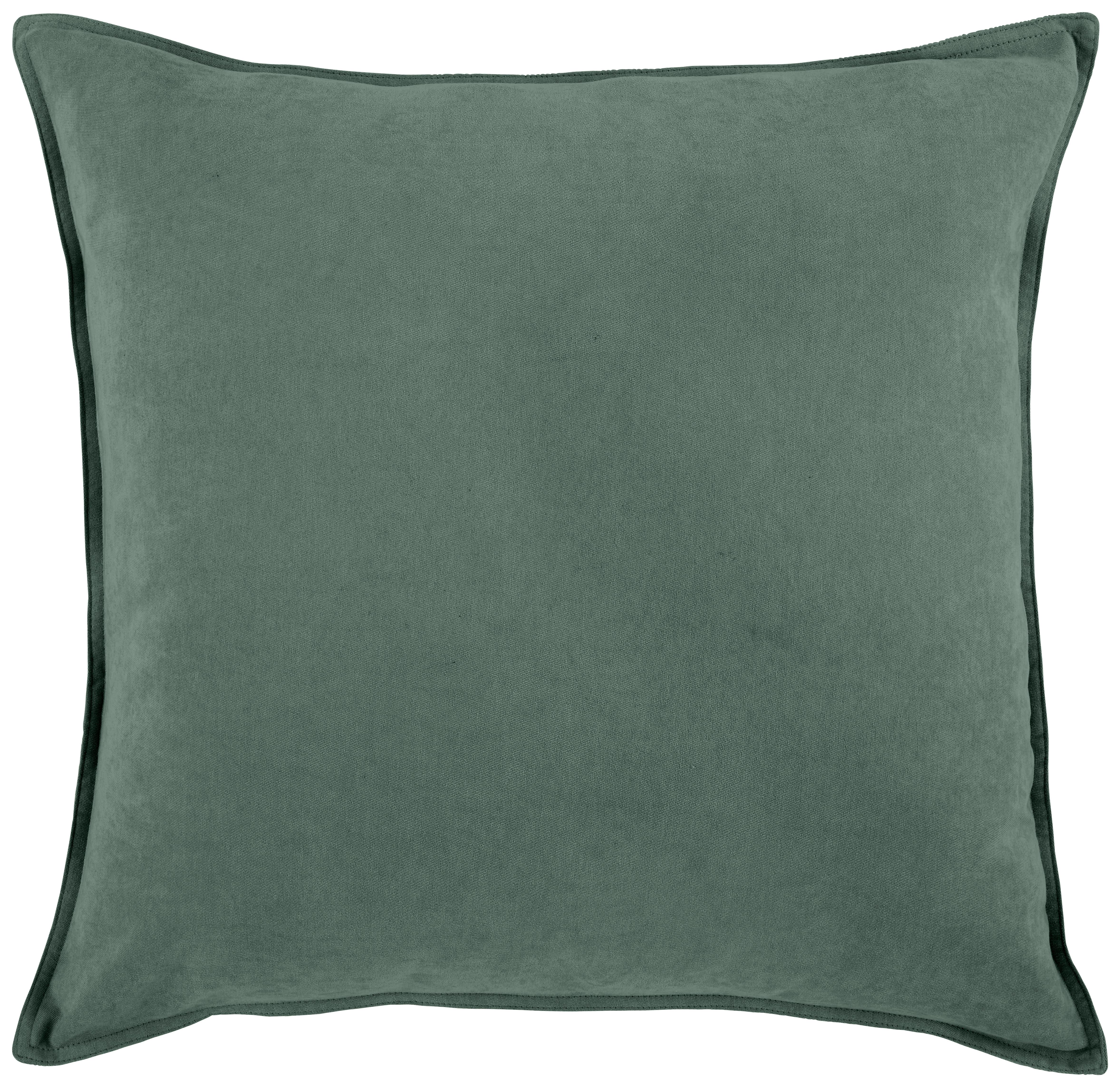 Zierkissen Nathi Dunkelgrün ca. 45x45cm - Dunkelgrün, Konventionell (45/45cm) - Modern Living