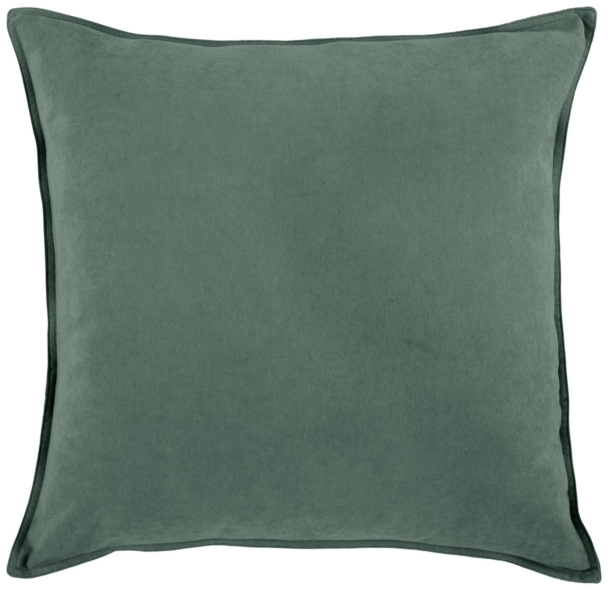 Zierkissen Nathi Dunkelgrün ca. 45x45cm - Dunkelgrün, Konventionell (45/45cm) - Modern Living