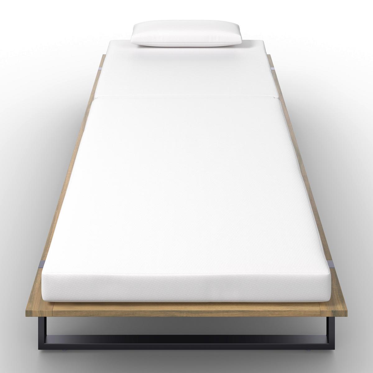 Șezlong Eva - crem/negru, Modern, lemn/metal (220/90/95cm) - Bessagi Garden