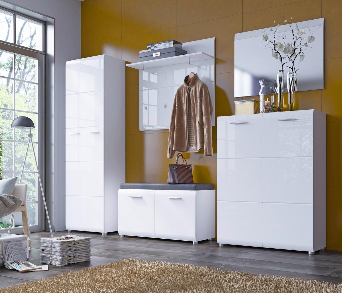 Komoda Merano - crna, Moderno, drvni materijal/plastika (95,9/86/39cm) - Modern Living