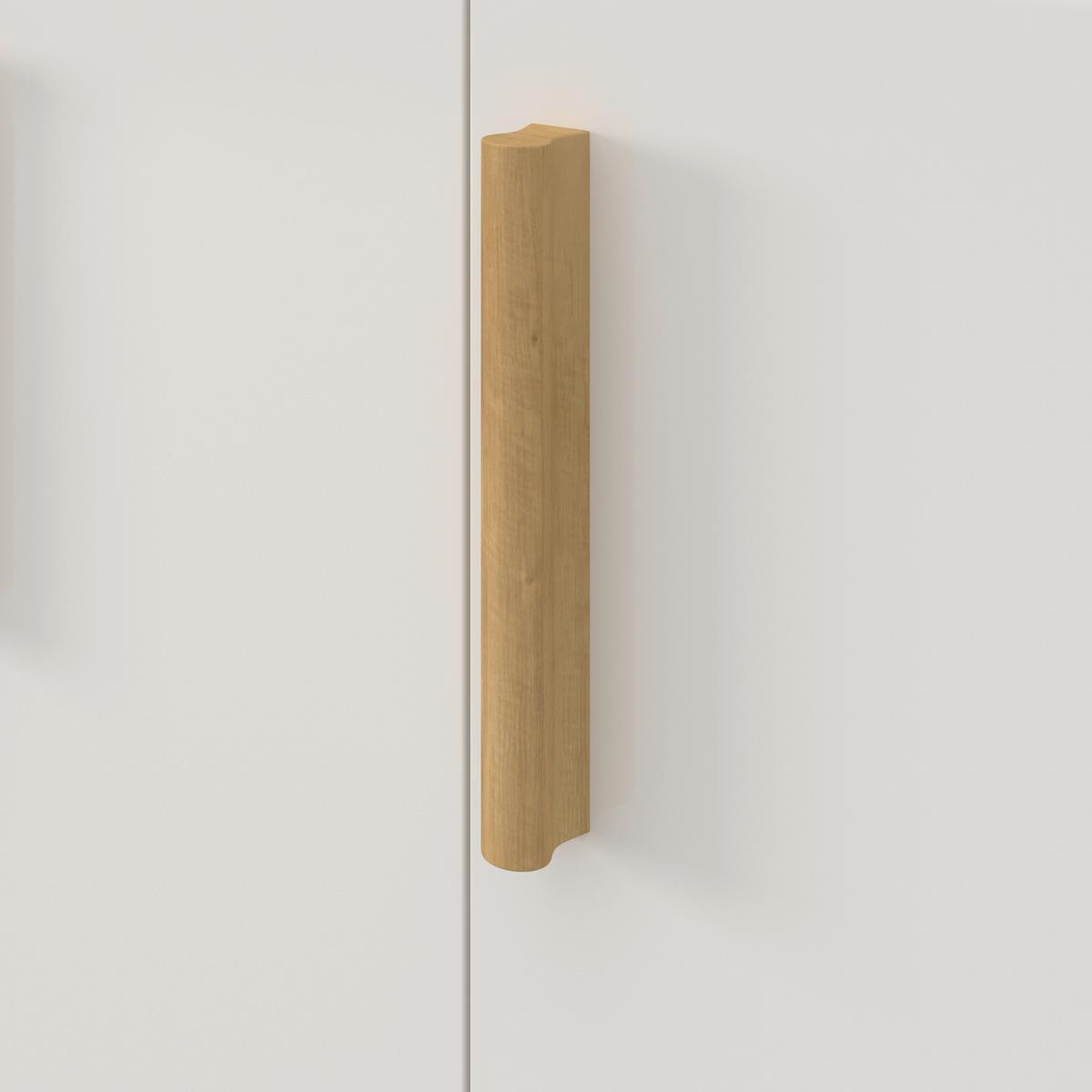 Drehtürenschrank Milan Weiß ca. 90x180x40 cm - Ecru/Weiss, Modern, Holz/Holzwerkstoff (90/180/40cm) - Bessagi Home