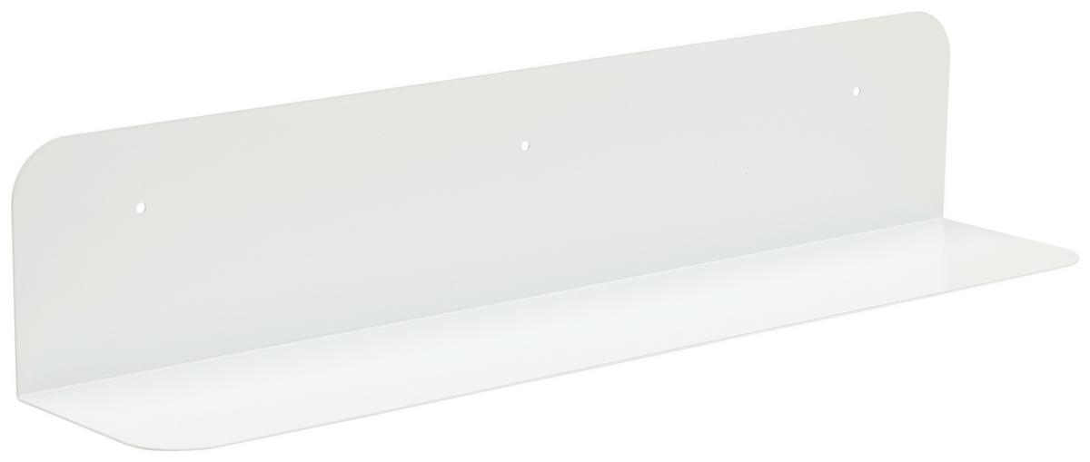 PÓŁKA ŚCIENNA WIKA - biały, Design, metal (60/12/12cm) - MID.YOU