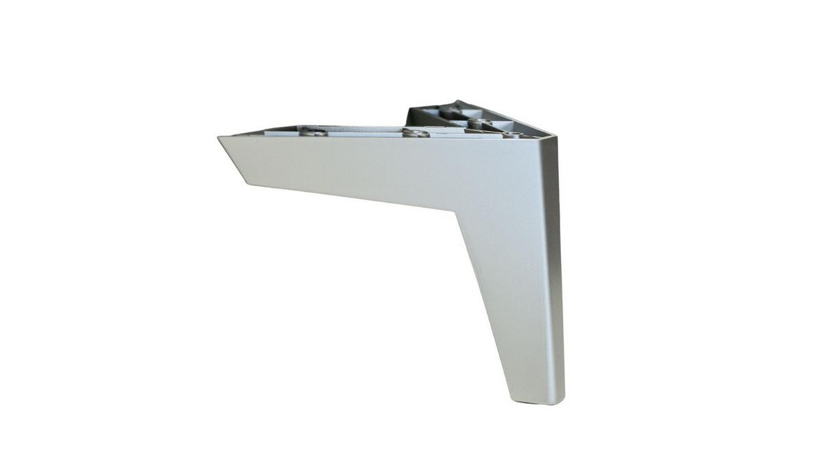 Fußset Unit in Alufarben - Alufarben, Modern, Kunststoff (12cm) - Based