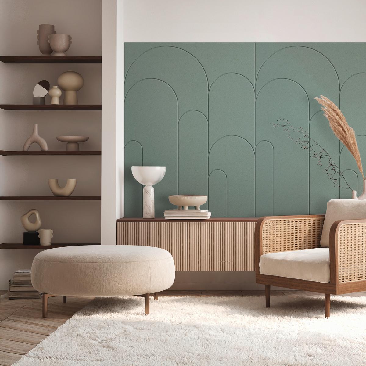 Akustični Panel Marla - svetlo zelena, tekstil (120/90cm) - Mömax