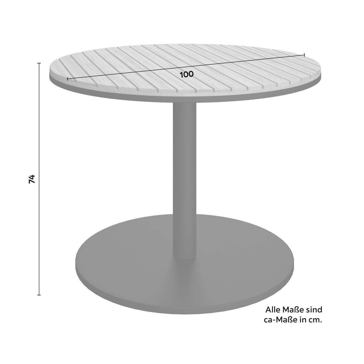 KOMPLET OGRODOWY GIOVANNA - kolor akacjowy/czarny, Modern, metal/tkanina (100/74cm) - Bessagi Garden