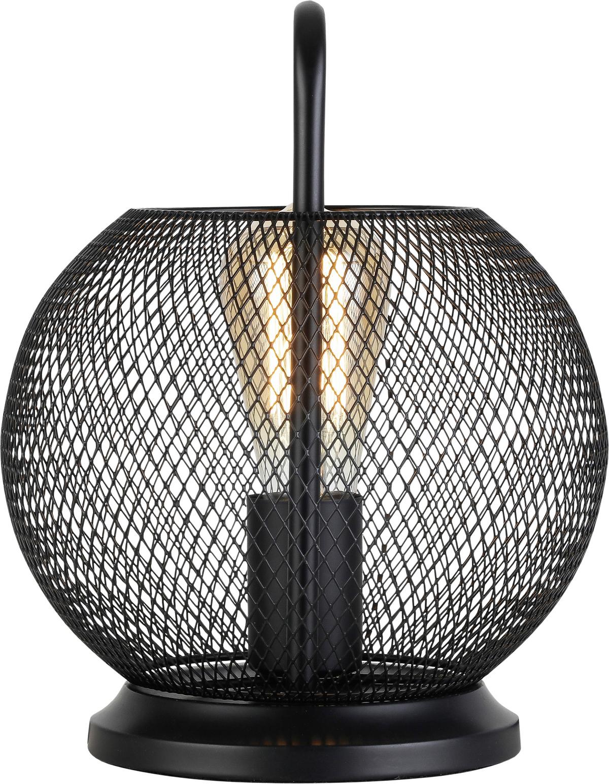 Tischleuchte Liljana in Schwarz max. 40 Watt - Schwarz, MODERN, Metall (22/28cm) - Modern Living
