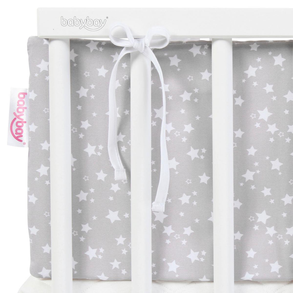 GNIAZDKO NESTCHEN PIQUÉ - jasnoszary, Basics, tkanina (24/200cm) - Babybay