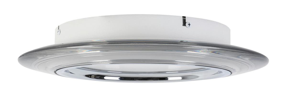 LAMPA SUFITOWA LED MACON - biały/przezroczysty, Design, tworzywo sztuczne/metal (35/6cm) - Novel