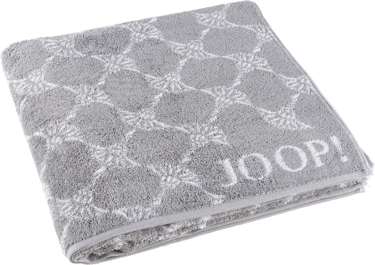 RĘCZNIK PRYSZNICOWY JOOP! CLASSIC CORNFLOWER - kolor srebrny, Basics, tkanina (80/150cm) - Joop!