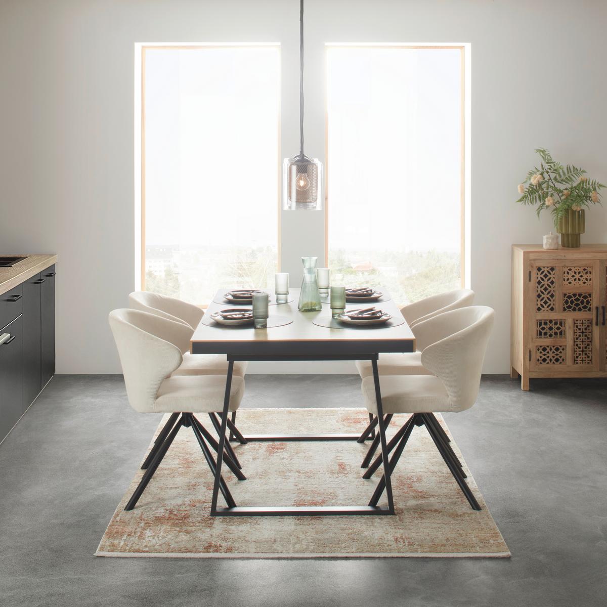 Webteppich Florenz 2 Sandfarben ca. 160x230cm - Sandfarben, Modern, Textil (160/230cm) - Premium Living