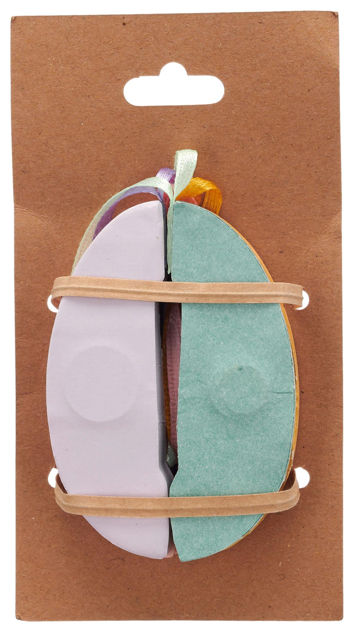 Dekohänger Paper I Gelb/Rosa/Flieder/Grün, 4 Stk. - Gelb/Pastellgrün, KONVENTIONELL, Papier (5/7/5cm) - Mömax