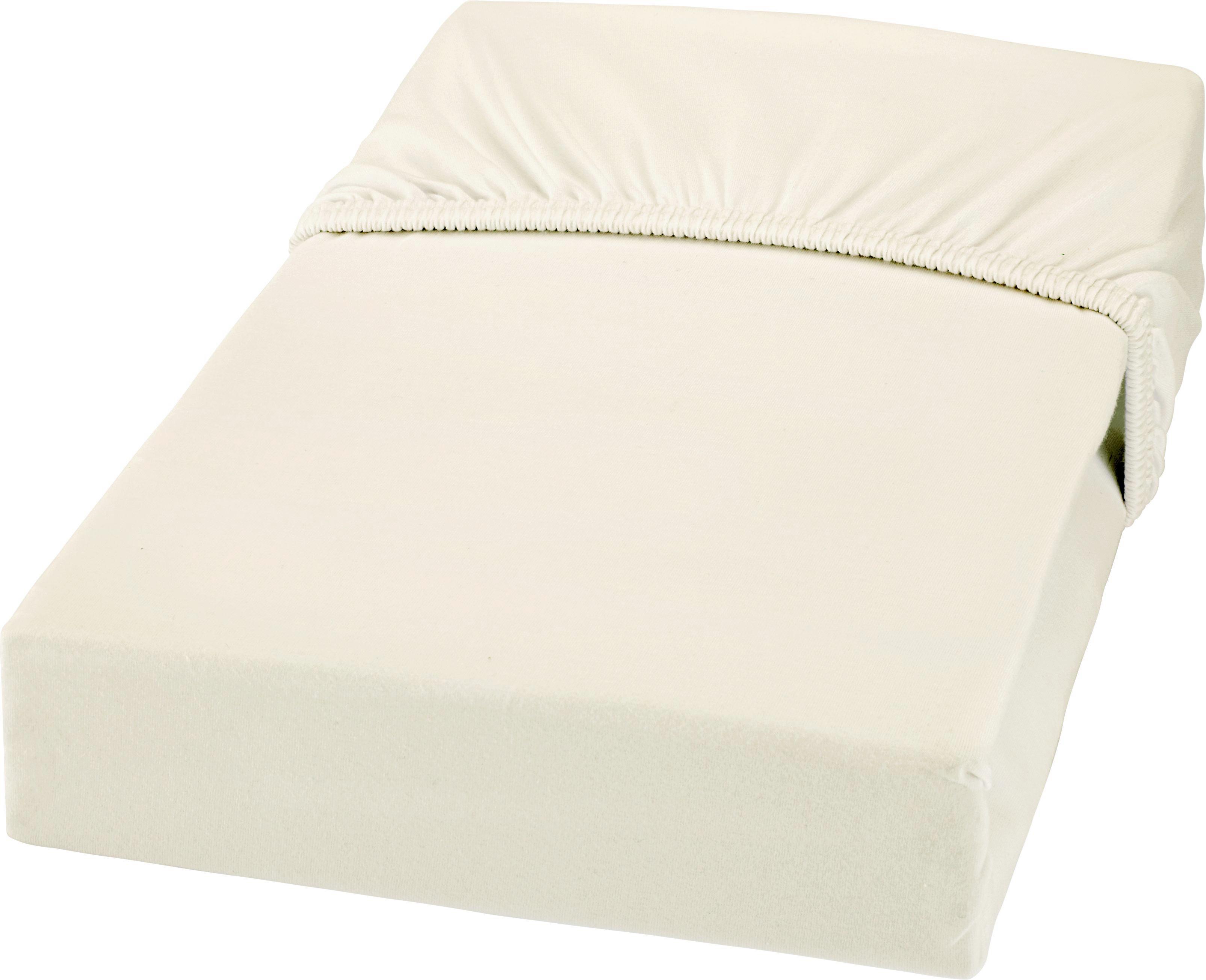 Spannbetttuch Jersey in Natur ca.100x200cm - Naturfarben, MODERN, Textil (100/200cm) - Bessagi Home