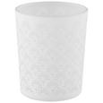 Teelichthalter Hope Weiß - Weiß, MODERN, Glas (6cm)