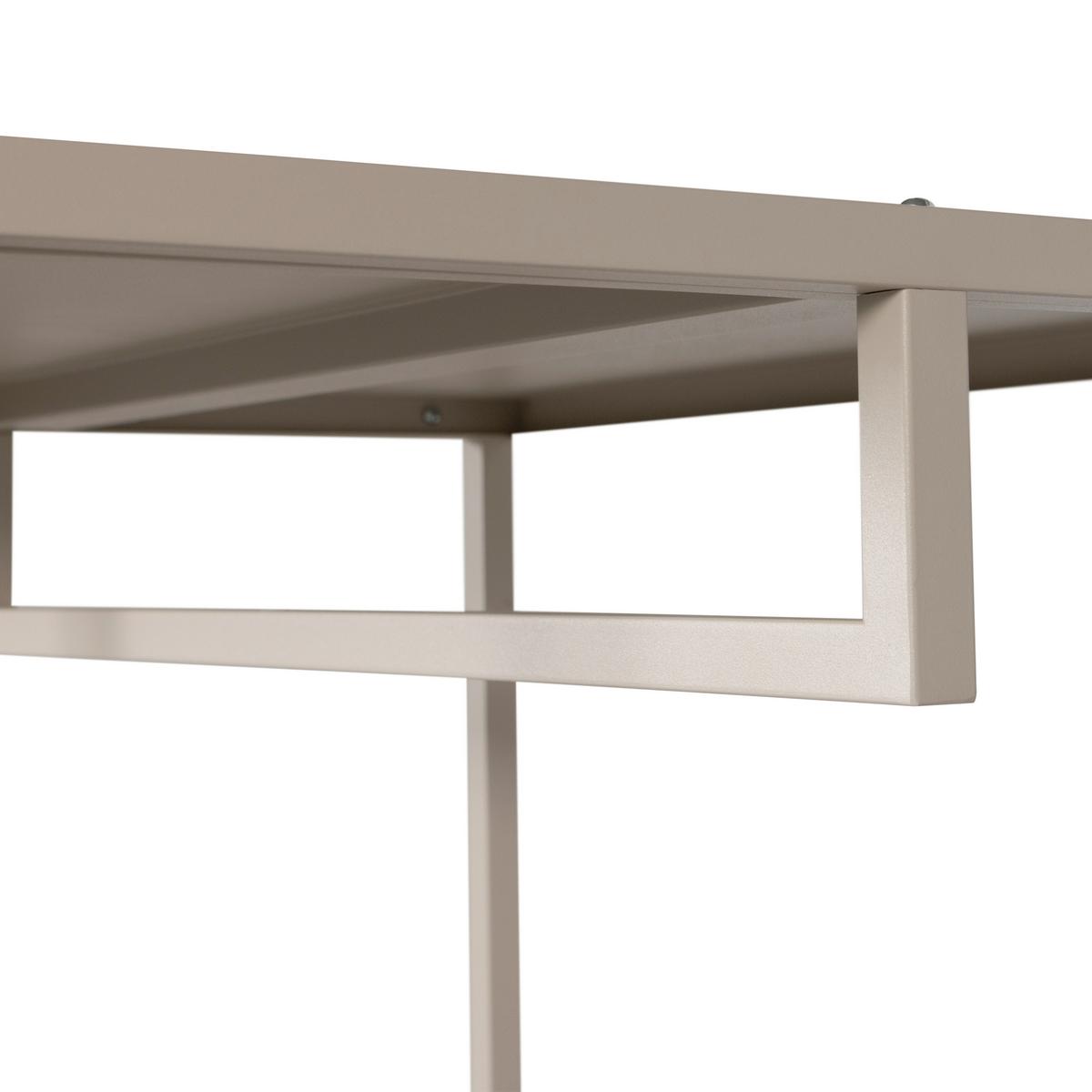 OFFENER KLEIDERSCHRANK Ferris Sandfarben B: 70cm - Sandfarben, Basics, Metall (70/185/54cm) - MID.YOU