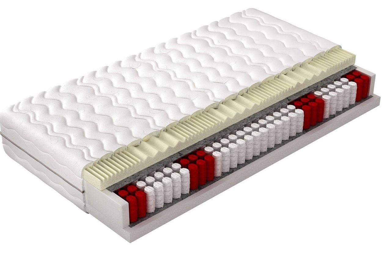 Ležišče Z Žepkastim Vzmetenjem Memory Elastic - bela, Moderno (180/200cm) - Bessagi Home