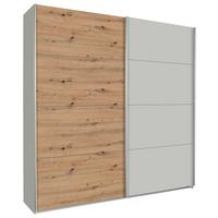 Ormar S Kliznim Vratima Feldkirch - siva/boje hrasta, Moderno, drvni materijal/metal (226/229/62cm) - Modern Living