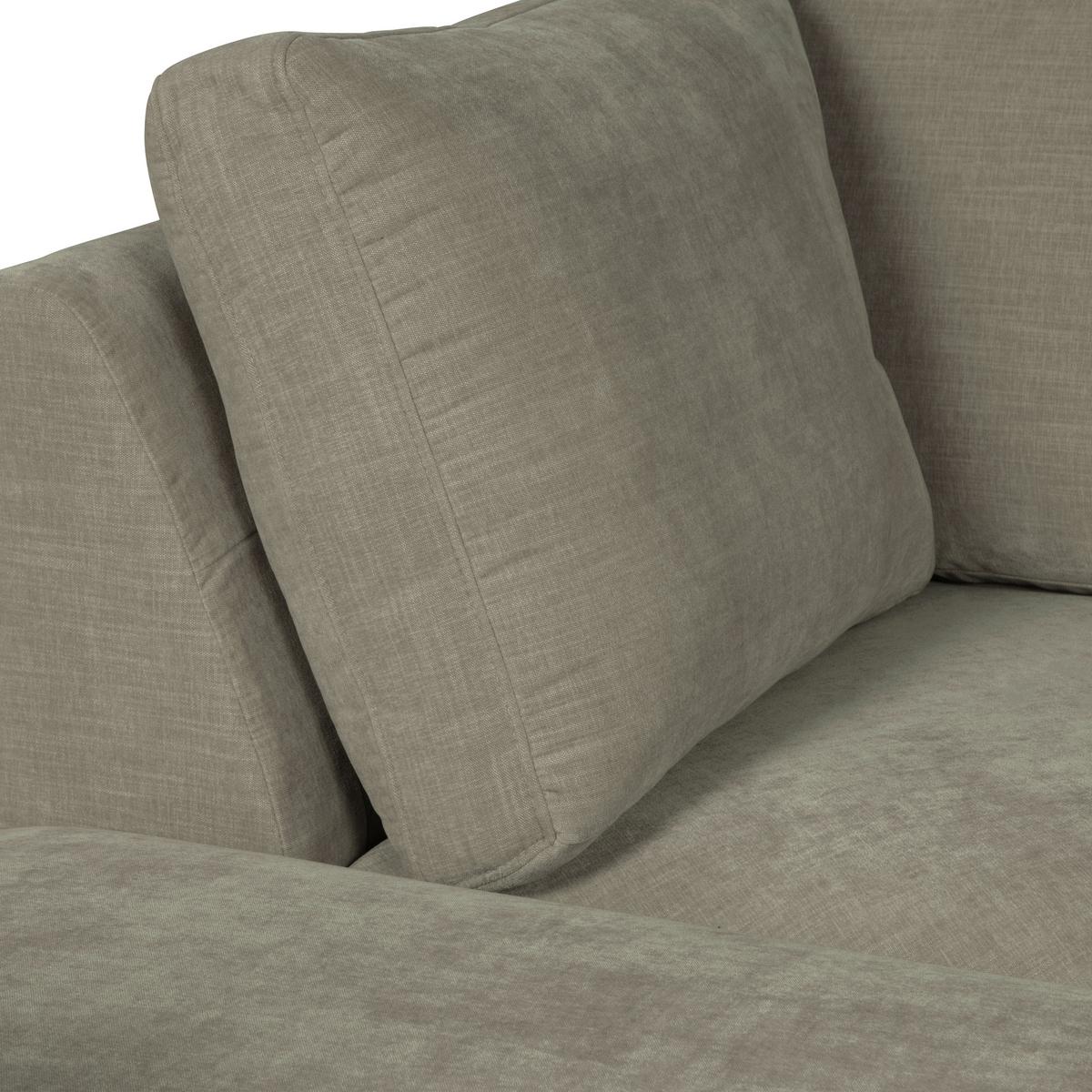 Sofaelement Family Grau B: 96cm - Schwarz/Grau, Design, Kunststoff/Textil (96/85/96cm) - Livetastic
