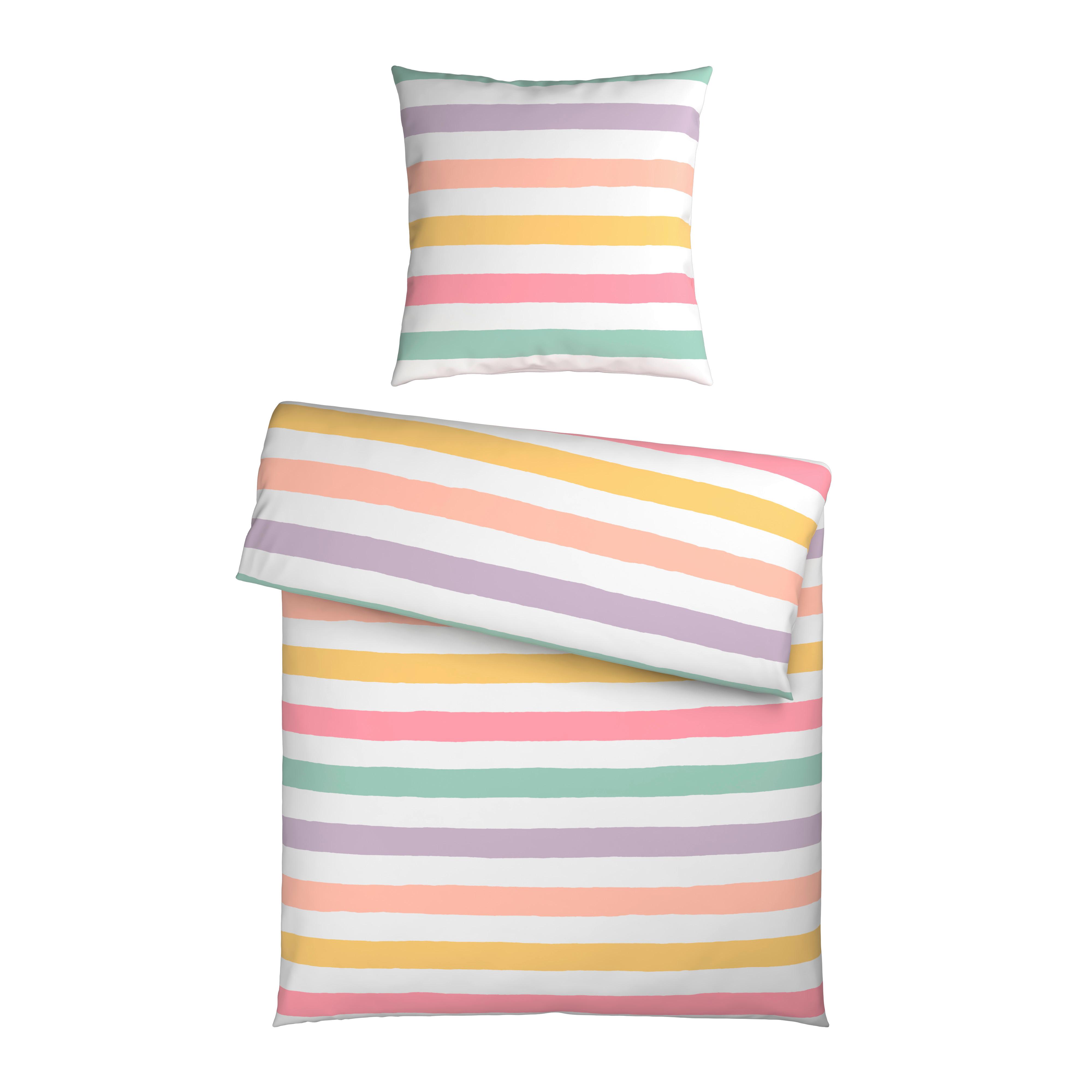 Bettwäsche Lotte Multicolor ca. 135x200cm - Multicolor, Textil (135/200cm) - Mömax