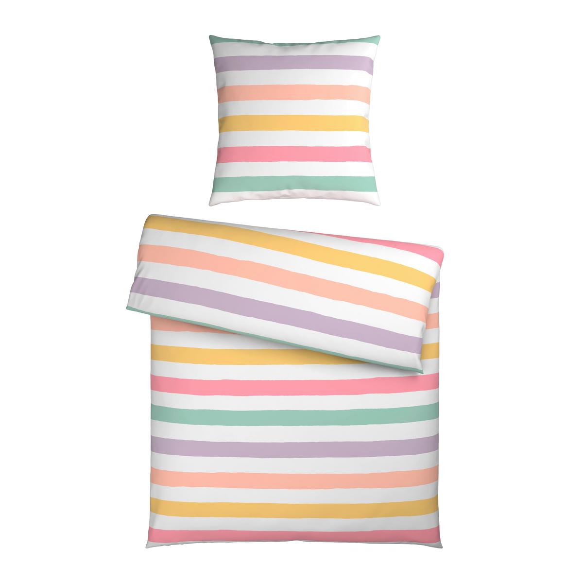 Bettwäsche Lotte Multicolor ca. 135x200cm - Multicolor, Textil (135/200cm) - Mömax