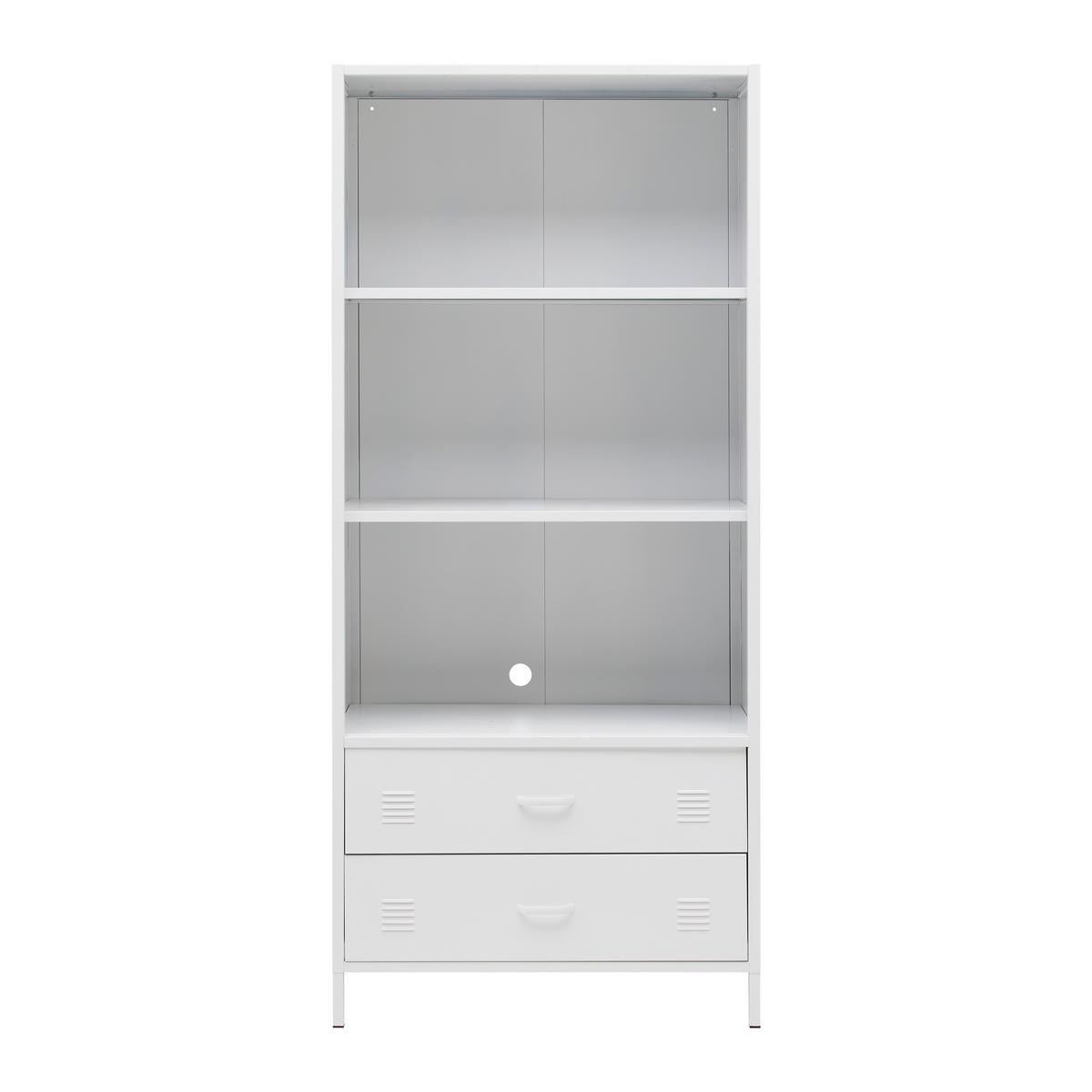 Regal Metallica Weiß - Weiß, MODERN, Metall (80/180/40cm) - Mömax