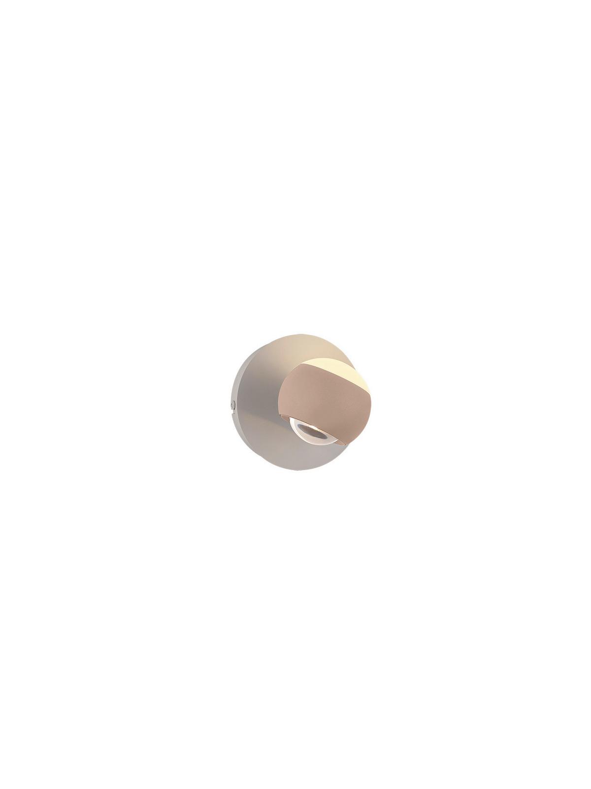 KINKIET LED MR24441148 CANNON - morela/szary, Konventionell, tworzywo sztuczne/metal (14,5/15,0cm) - Musterring