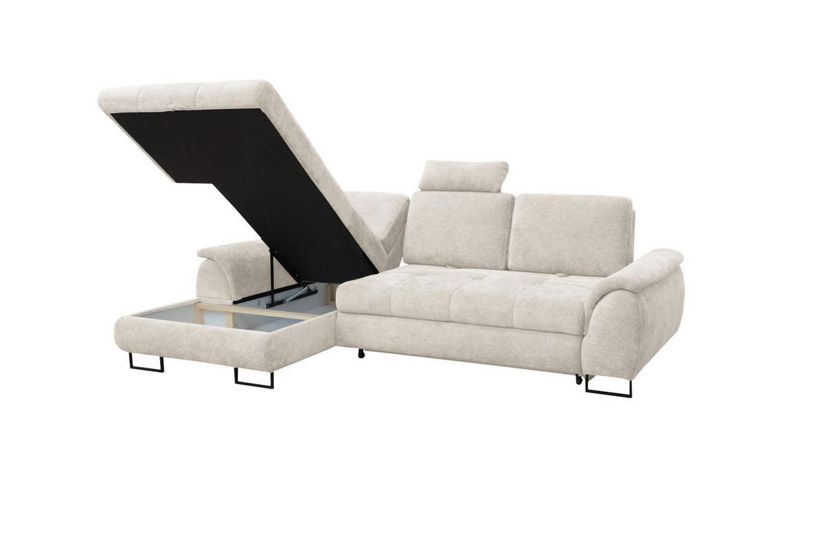 Kutna Garnitura Lago - crna/krem, Moderno (176/95/272cm) - Modern Living